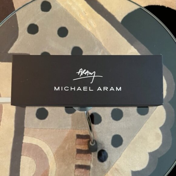 Michael Aram NIB Olive Branch Wine Stopper Gold Nickel Black Enamel - Picture 11 of 15